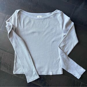 Urban Outfitter’s BDG Light Gray Boatneck Knit Top